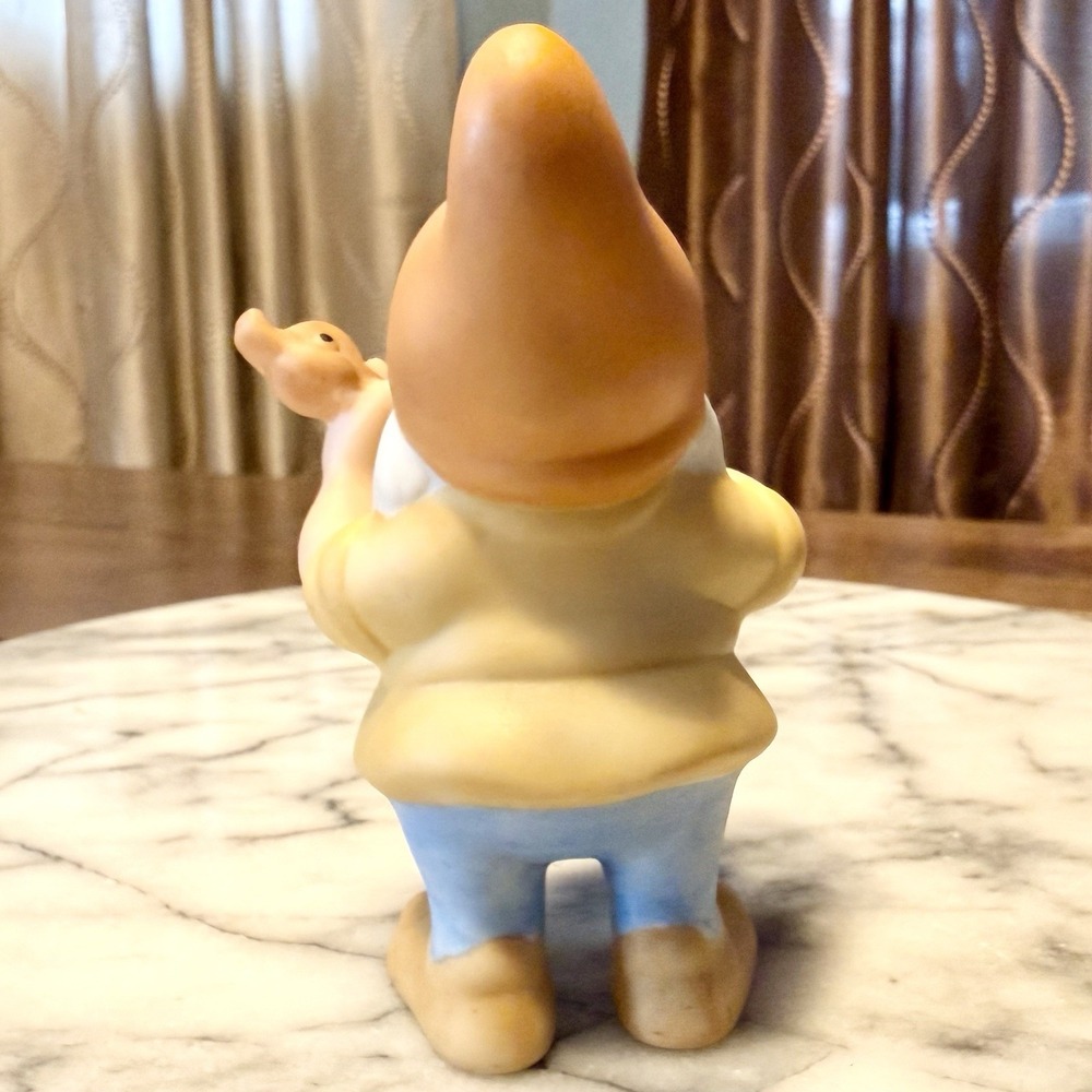 5pc VTG 90s Disney Snow White Seven Dwarfs Music Figurine Grumpy Happy Dopey Doc - Picture 7 of 11